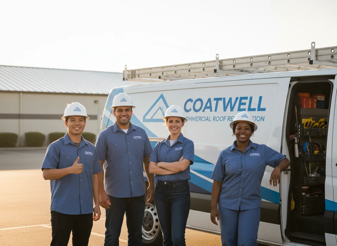 Commercial roof coating company in Bells, TN