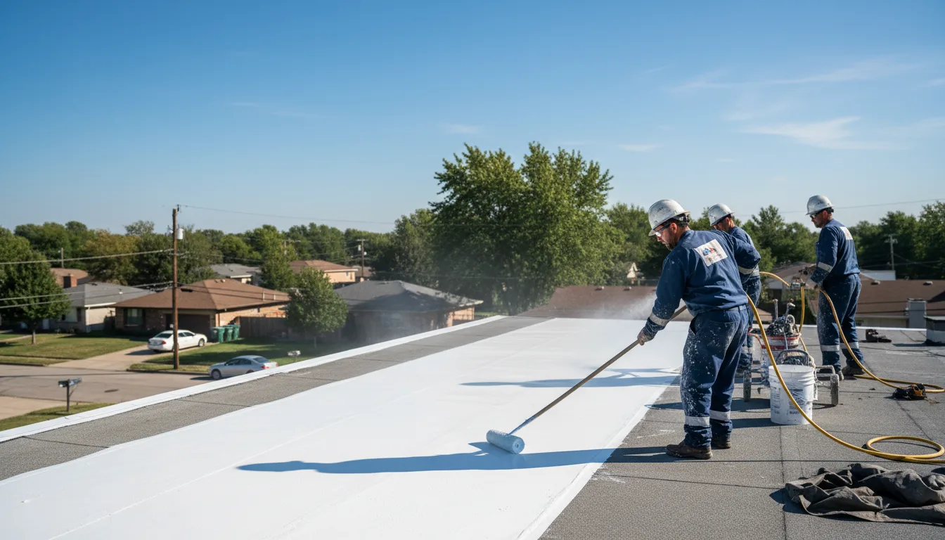 Commercial roof coating in Bells, TN near me